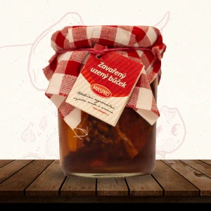 Zavařený uzený bůček 380g